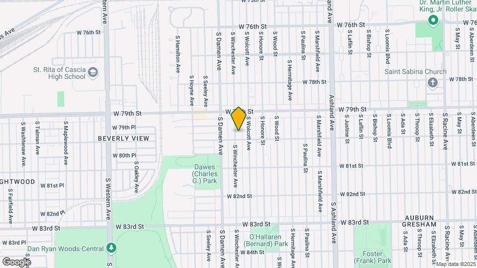 7934 S Winchester Ave Map and Location Details