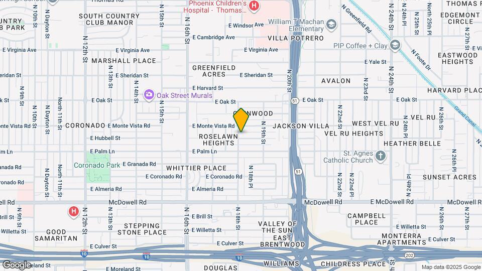 1802 E Hubbell St Map and Location Details