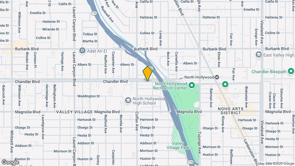11654 Chandler Blvd Map and Location Details