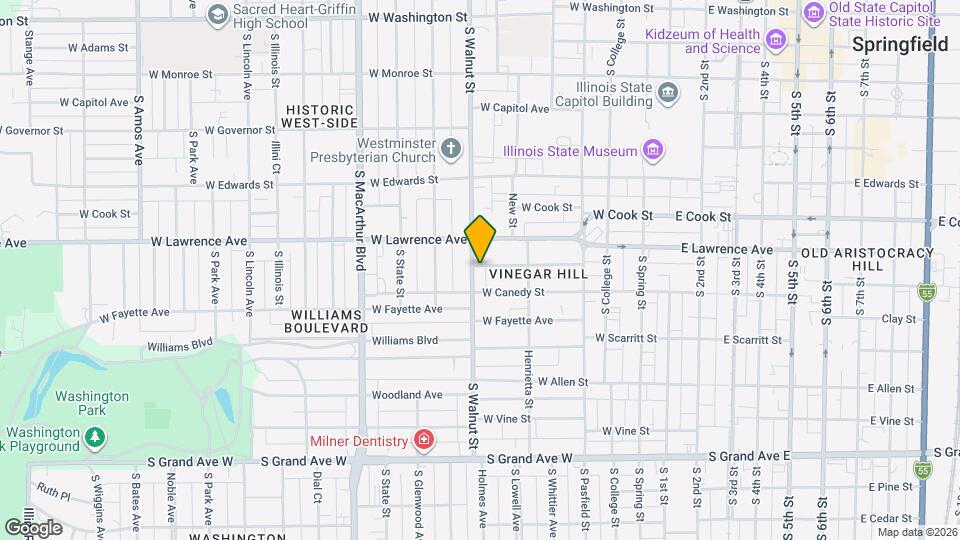 826 S Walnut St Map and Location Details