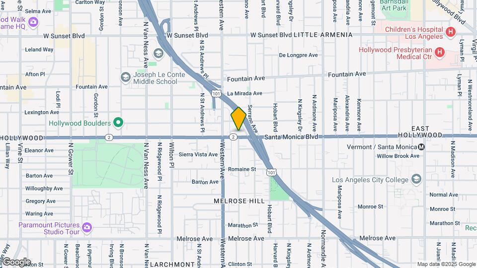 5425 Santa Monica Blvd Map and Location Details