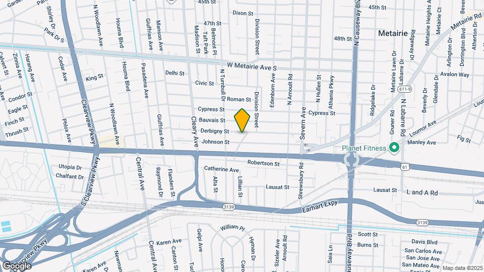 206 Division Street Map and Location Details