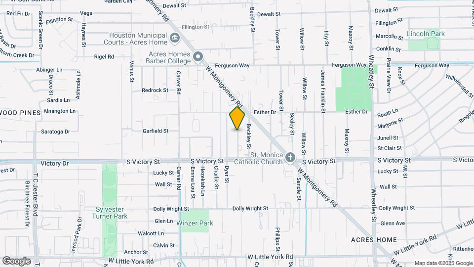 8021 Cora St Map and Location Details