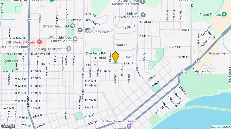 1109 E 15th St Map and Location Details