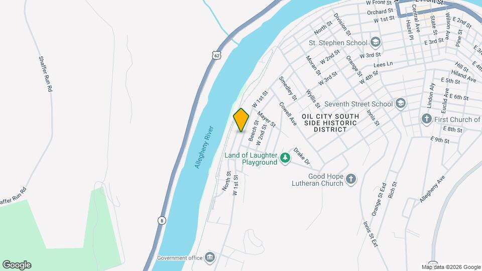 1046 W 1st St, Unit Floor 1 Map and Location Details