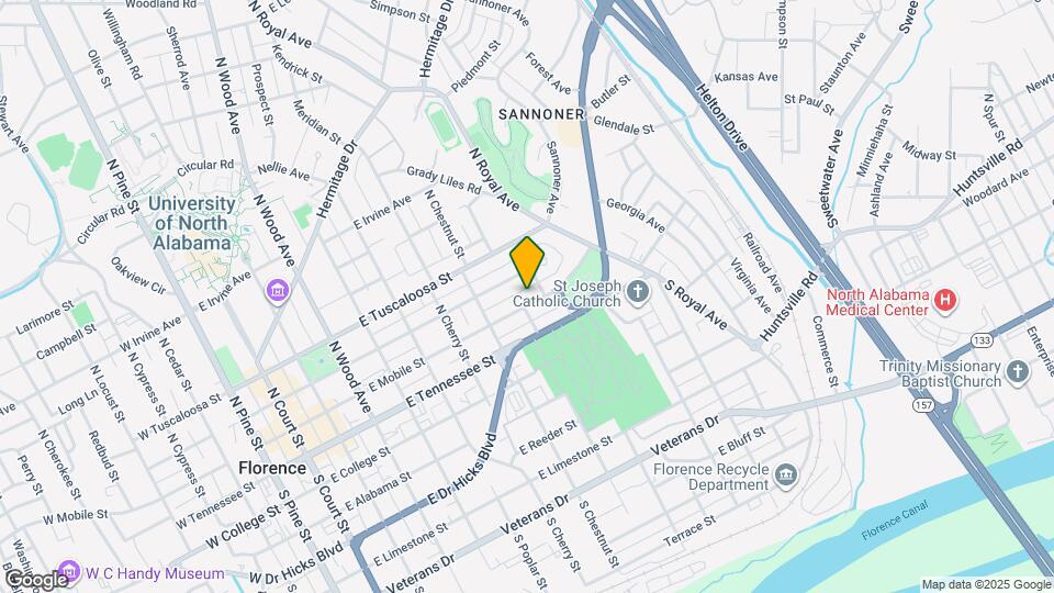 809 E Mobile St Map and Location Details