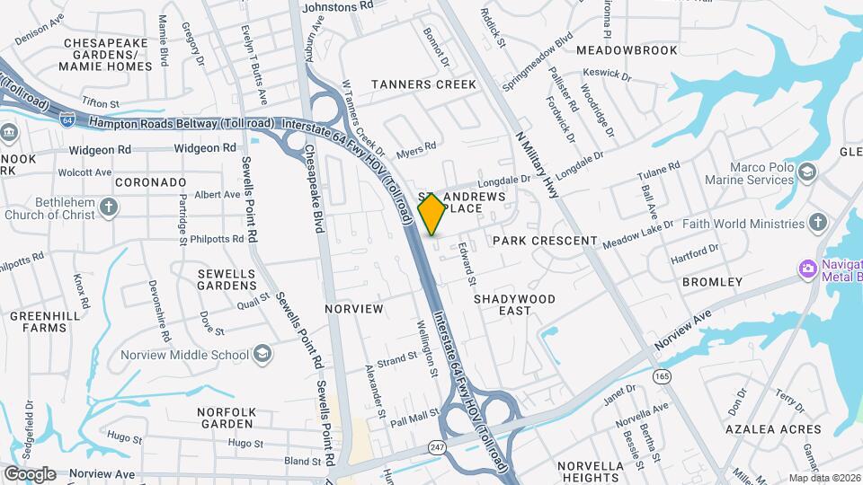 1317 W Tanners Creek Dr Map and Location Details