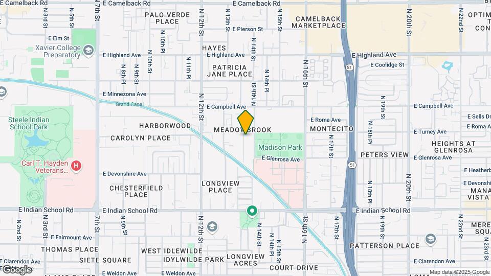 4327 N 13th Pl Map and Location Details