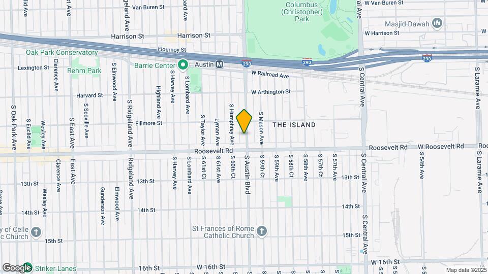 1114 S Austin Blvd Map and Location Details