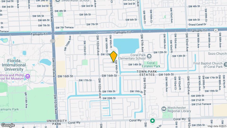 9970 SW 13th Ter, Unit Near FIU off of 8th ST Mapa y Detalles de la Ubicación