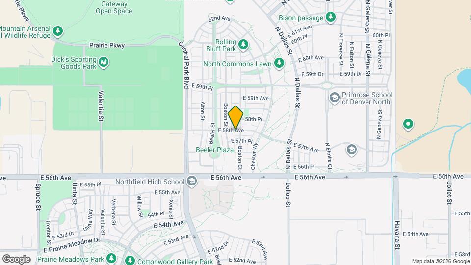 9320 E 58th Ave Mapa y Detalles de la Ubicación