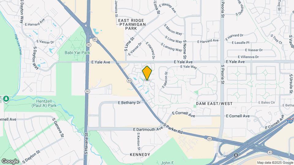 2837 S Lansing Way Map and Location Details