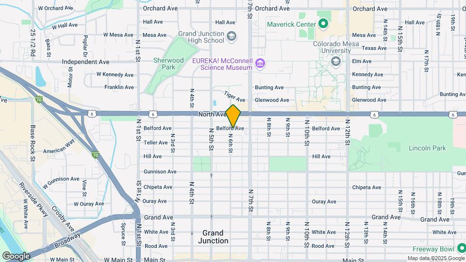 607 Belford Ave Map and Location Details