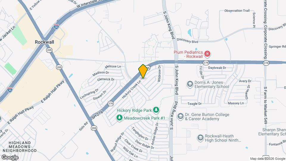 1669 Hickory Creek Ln Map and Location Details