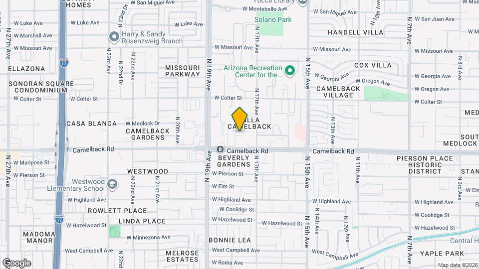 5021 N 18th Ave Map and Location Details