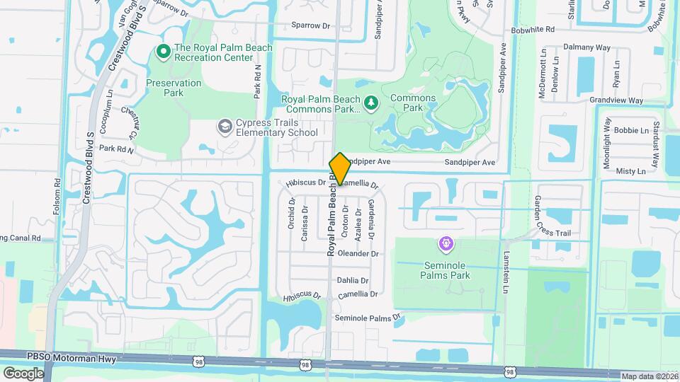 876 Gardenia Dr Map and Location Details