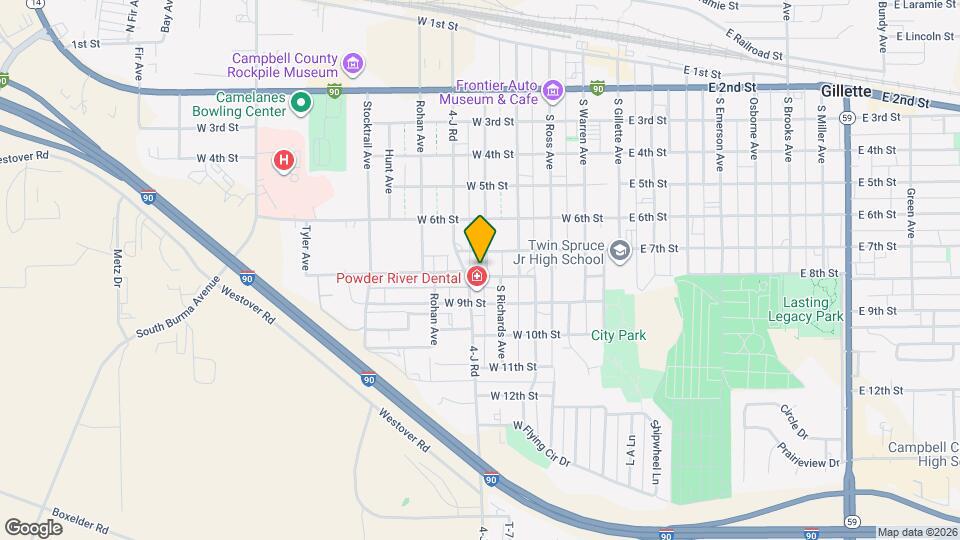 708 Rockpile Blvd Map and Location Details