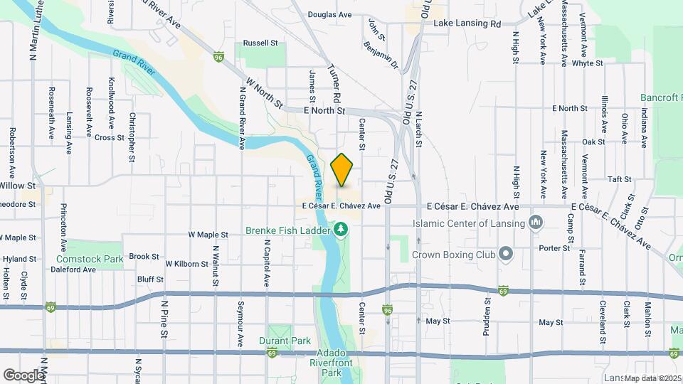 1216 Turner St, Unit Apt. B Map and Location Details