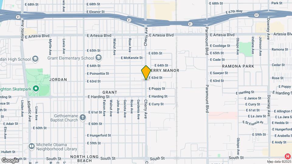 6290 Cherry Ave Mapa y Detalles de la Ubicación