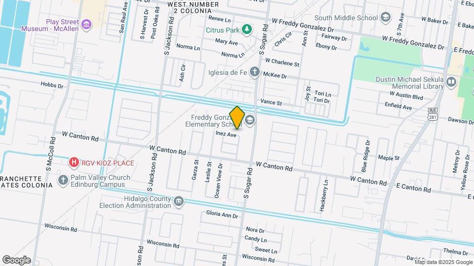 1715 Inez Ave Map and Location Details