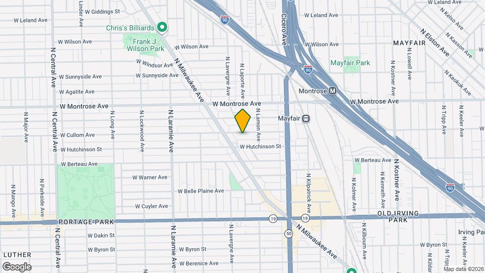 4935 W Cullom Ave, Unit G Mapa y Detalles de la Ubicación