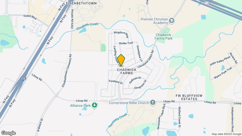 15521 Landing Creek Ln Map and Location Details