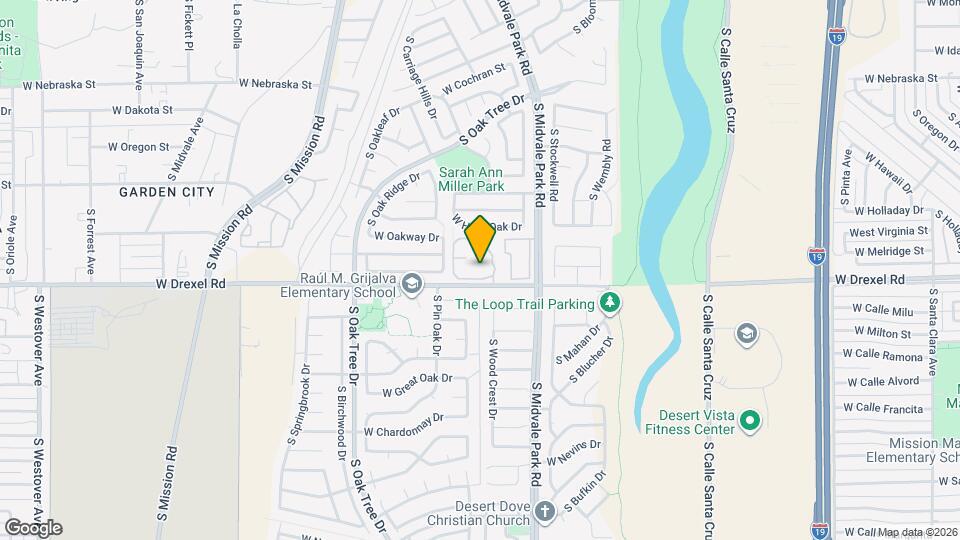 1672 W Park Wood Ln Map and Location Details