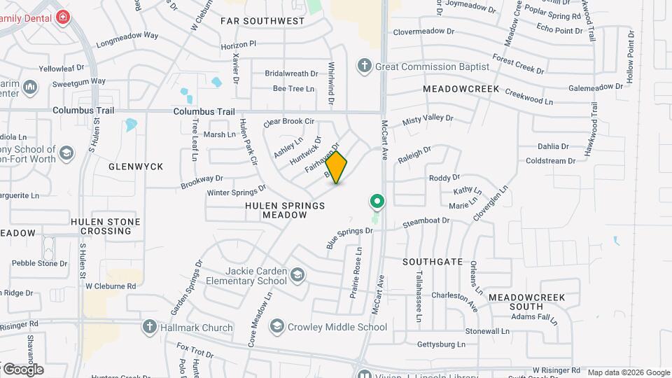 3715 Hulen Park Cir Map and Location Details