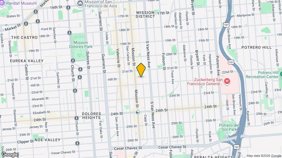 662 Capp St Map and Location Details