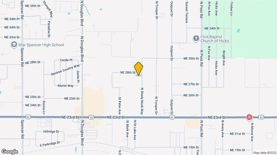 2805 N Shady Nook Way Map and Location Details