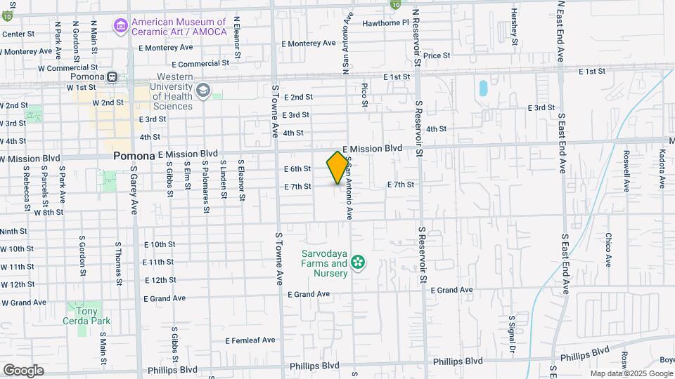 964 E 7th St Map and Location Details