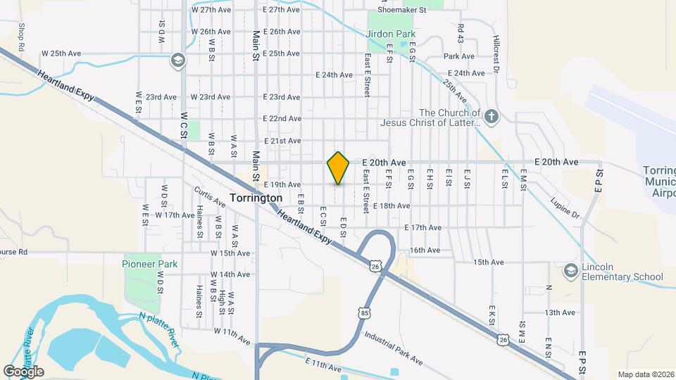 419 E 19th Ave Map and Location Details