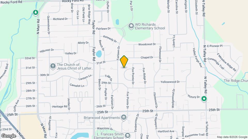 3014 Silver Fox Dr Map and Location Details