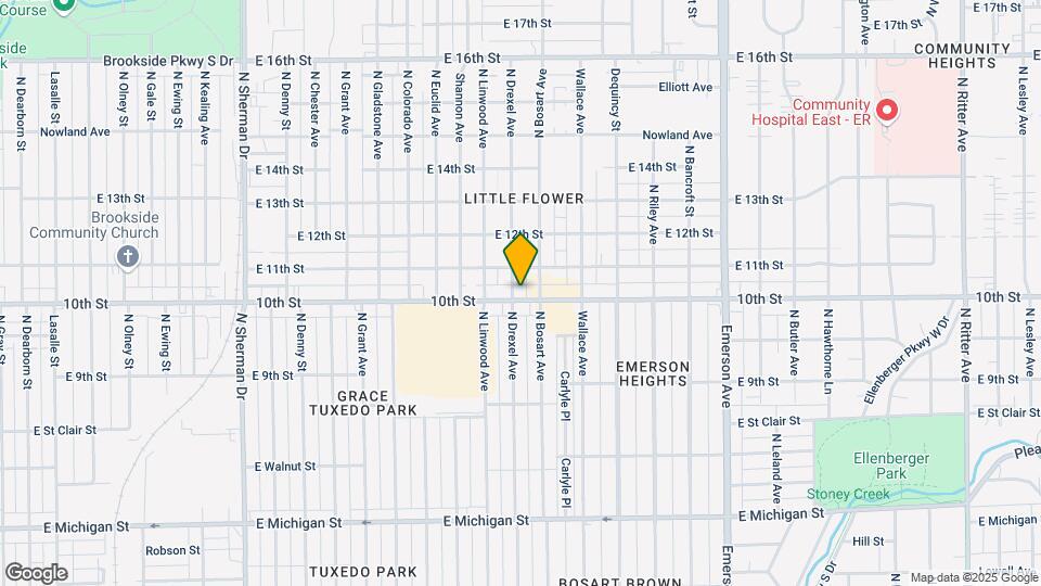 4608 E 10th St Map and Location Details