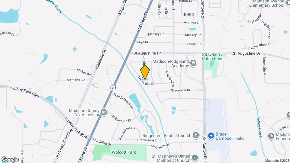 130 Twin Oaks Dr Map and Location Details