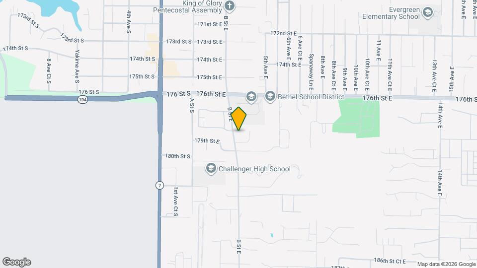 216 178th St Ct E Map and Location Details