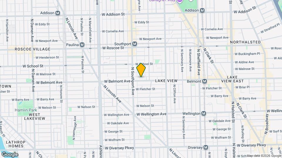 1336 W Belmont Ave, Unit 3 Map and Location Details