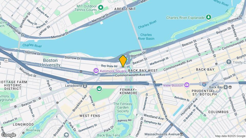 587 Beacon St, Unit 589 Beacon St #1 Map and Location Details