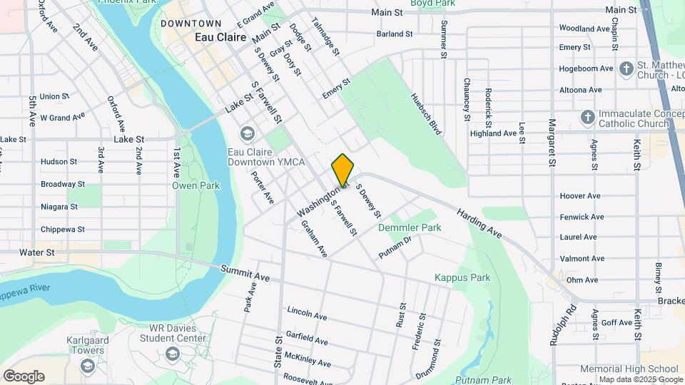 415 Washington St, Unit Upper Map and Location Details