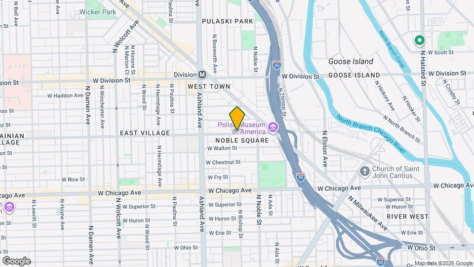 1448 W Augusta Blvd, Unit 3 Mapa y Detalles de la Ubicación