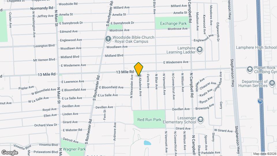 3207 N Altadena Ave Map and Location Details