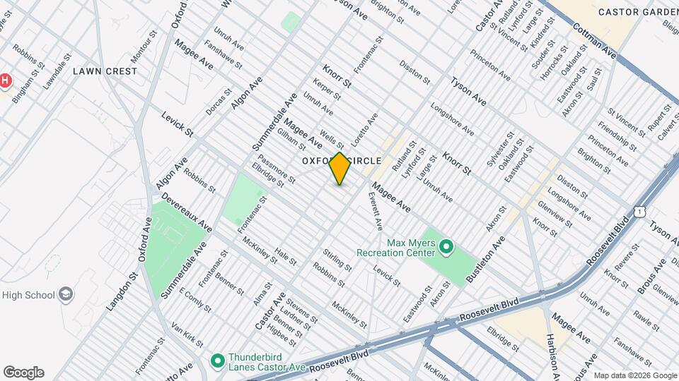 1420 Greeby St Map and Location Details