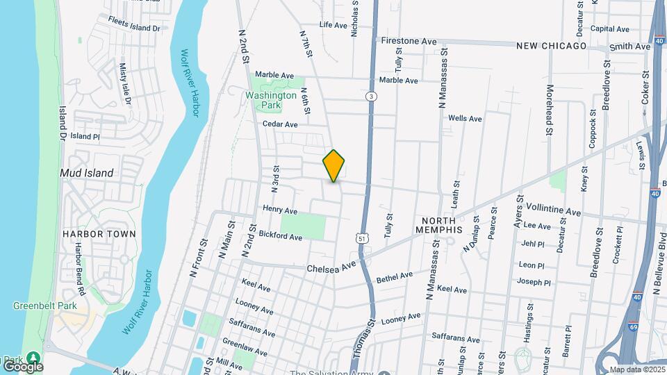 951 N 7th St Map and Location Details