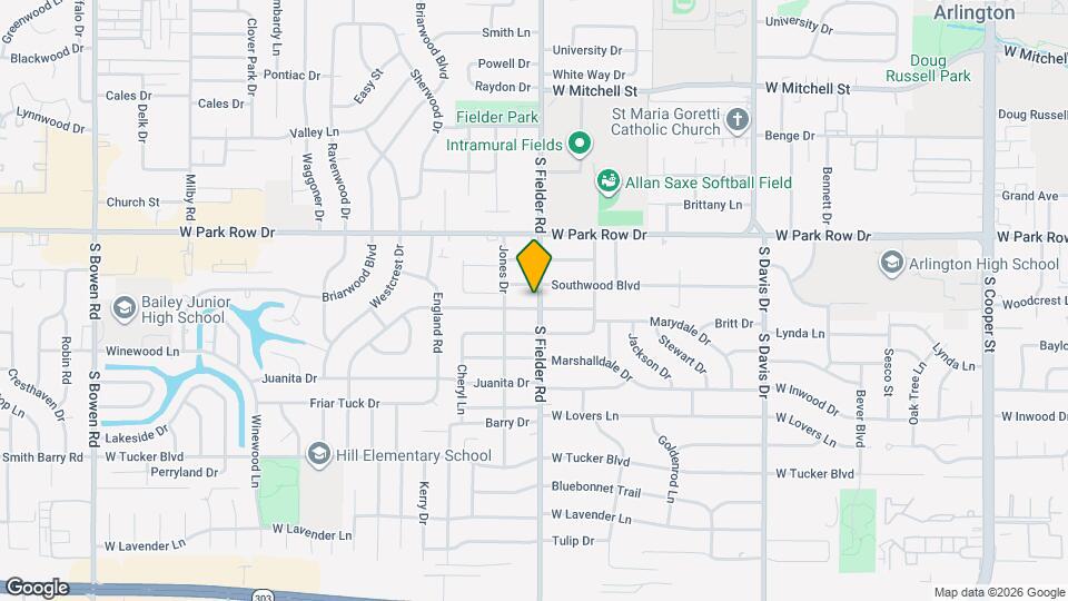 1601 Larkspur Dr Map and Location Details