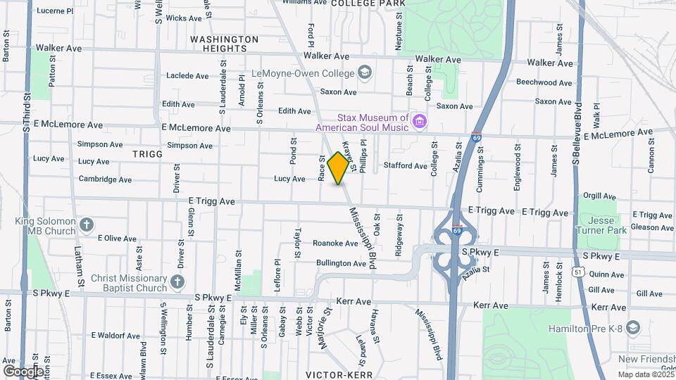 1247 Mississippi Blvd Map and Location Details