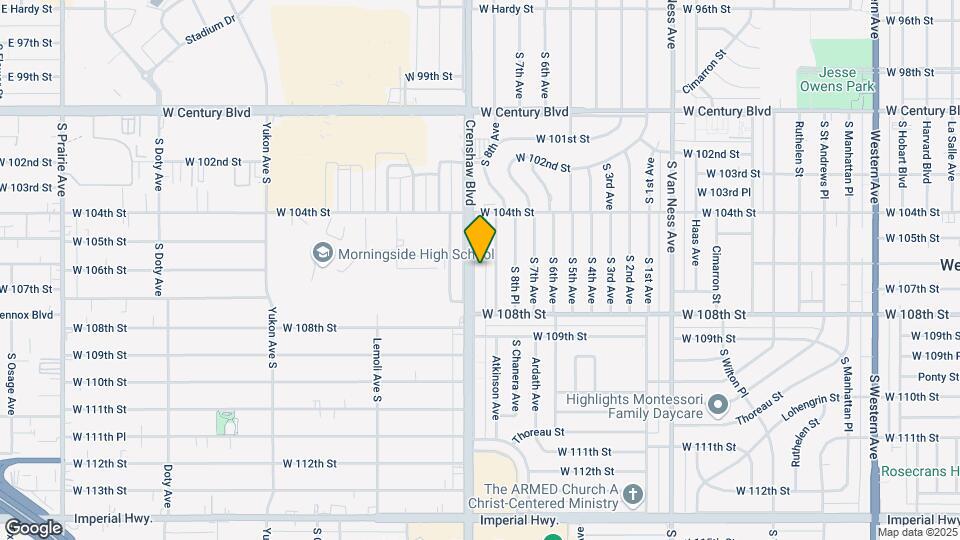 10608 Crenshaw Blvd Map and Location Details