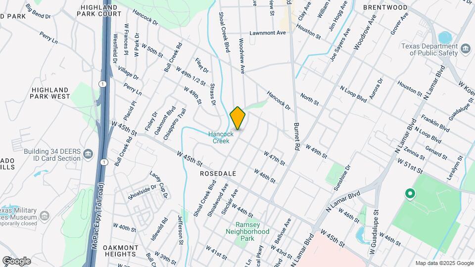 4616 Shoal Creek Blvd Map and Location Details