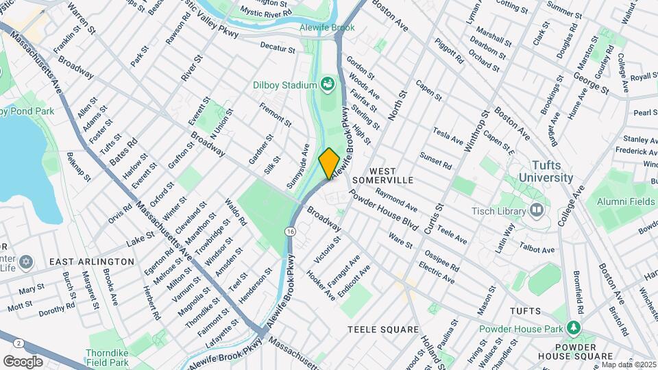 139 Alewife Brook Pky, Unit 1 Map and Location Details