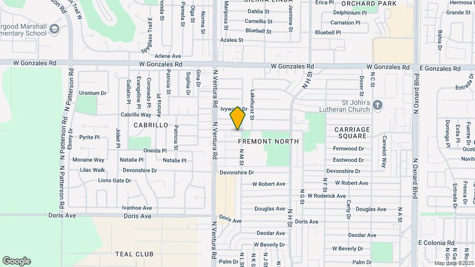 1310 Glenwood Dr Mapa y Detalles de la Ubicación