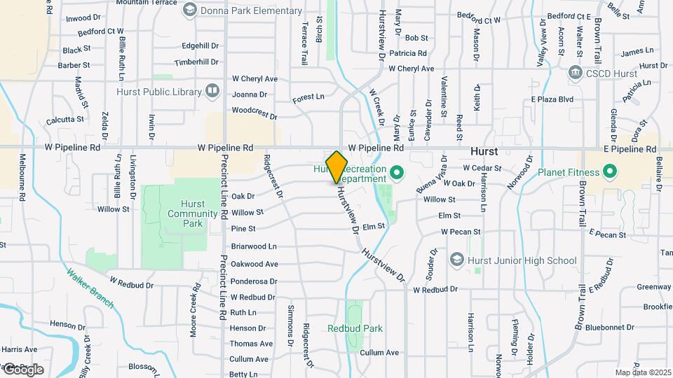 725 Hurstview Dr Map and Location Details